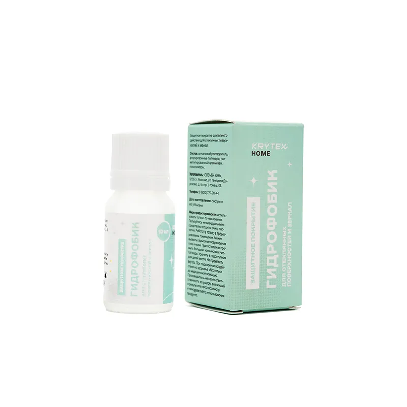 KRYTEX HOME ГИДРОФОБИК Для стеклянных поверхностей и зеркал